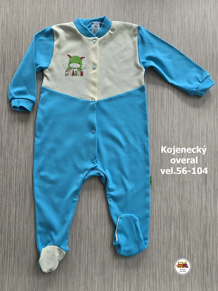 NOVINKA-Kojenecký/dětský overal bavlněný vel. 56, 62, 68, 74, 80, 86, 92, 98, 104