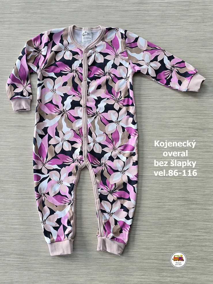 NOVINKA-Kojenecký/dětský overal bavlněný bez šlapky vel. 86, 92, 98, 104, 110, 116