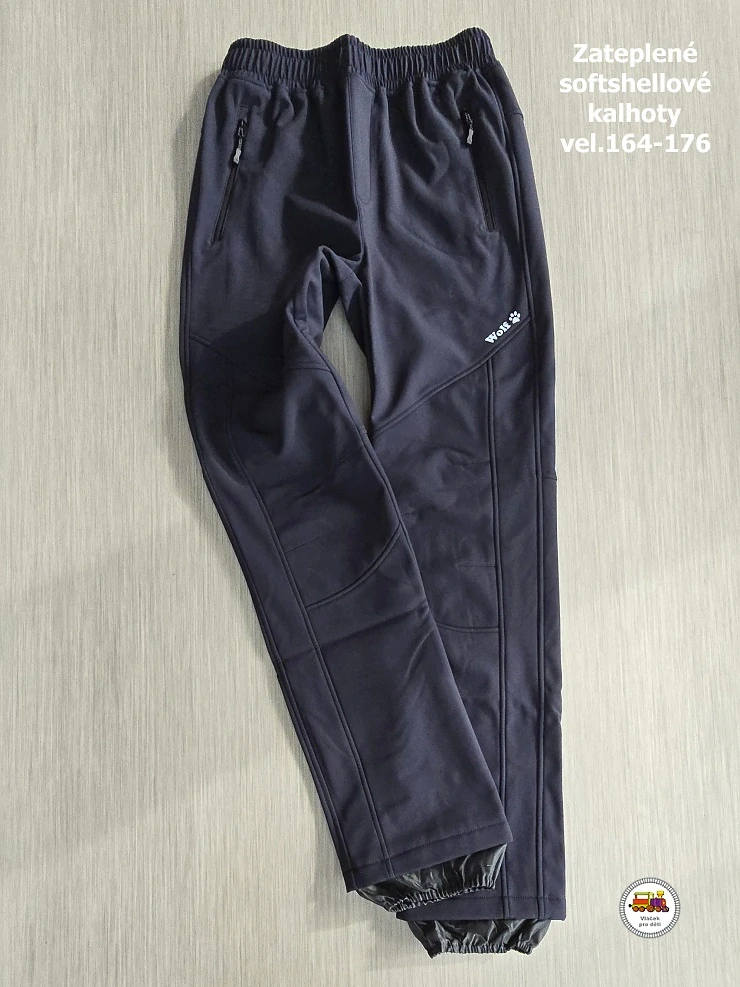 Softshellové kalhoty zateplené Wolf B2498 šedé vel.176