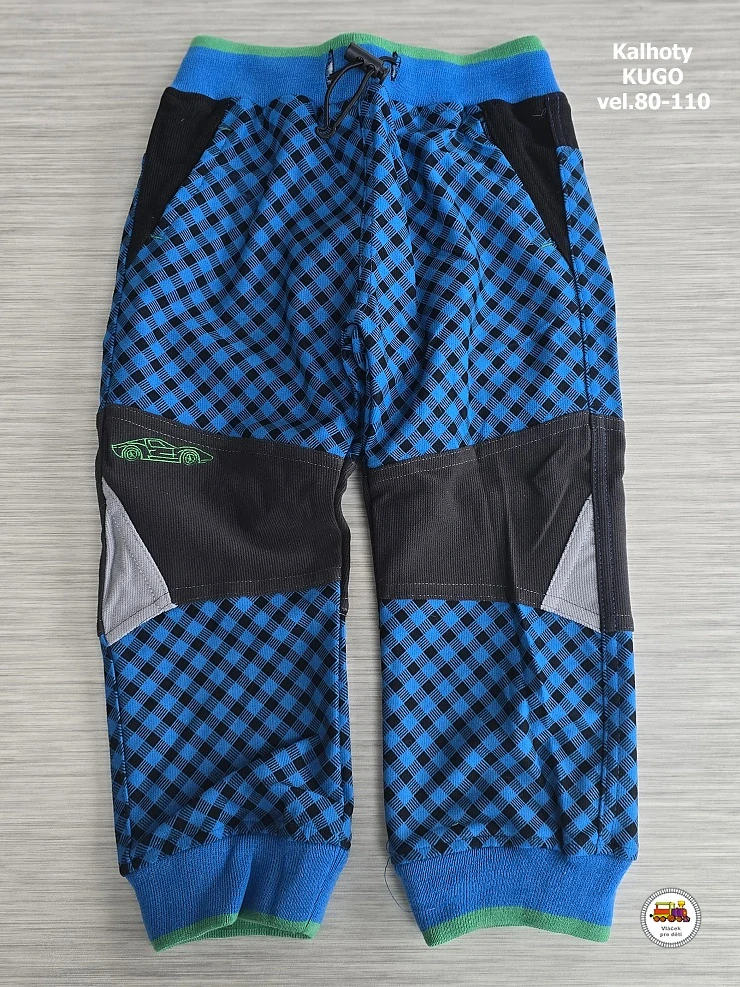 Kalhoty sportovní (manšestrové) KUGO M5003 středně modré vel. 80