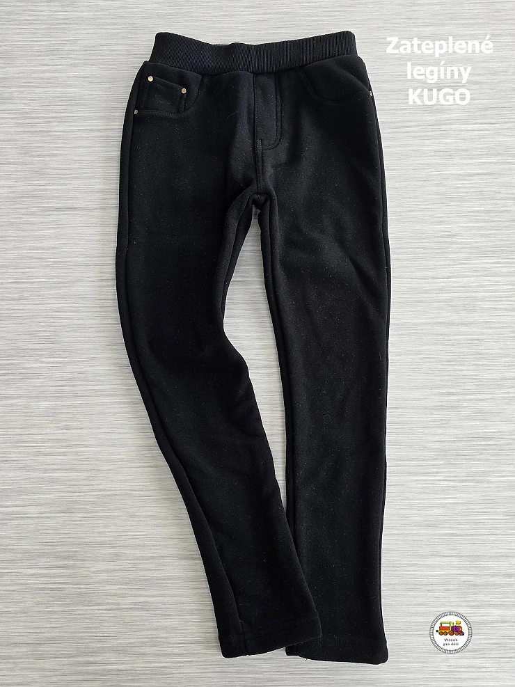 Legíny zateplené Kugo WL-0844 černé vel.134