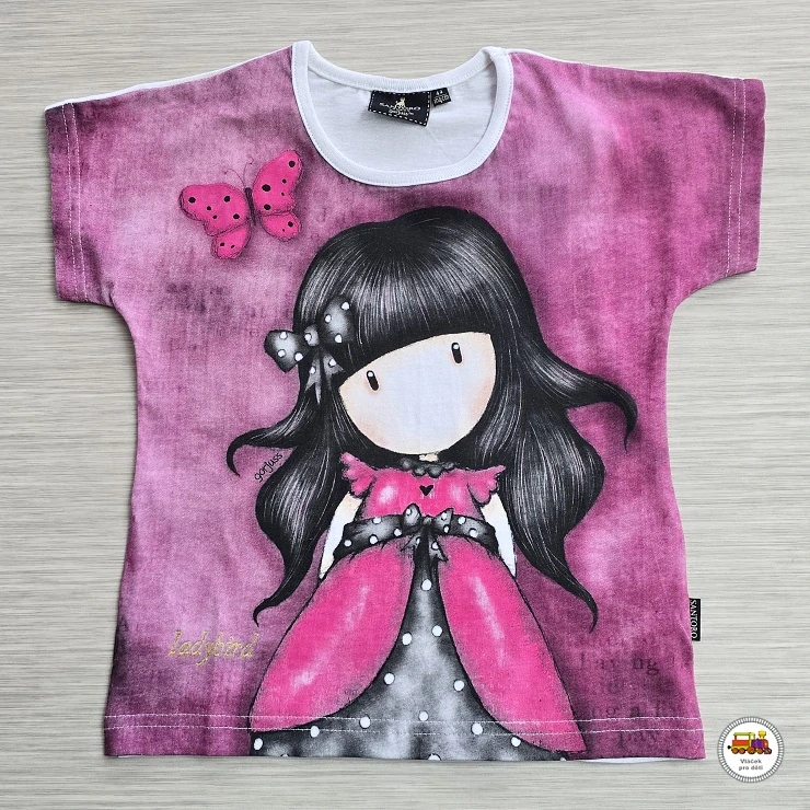 Tričko dívčí Santoro 962-220 bílorůžové vel.116