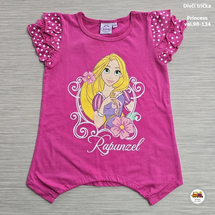 Tričko-tunika dívčí Princess GTJM42121 Locika na růžové vel.134