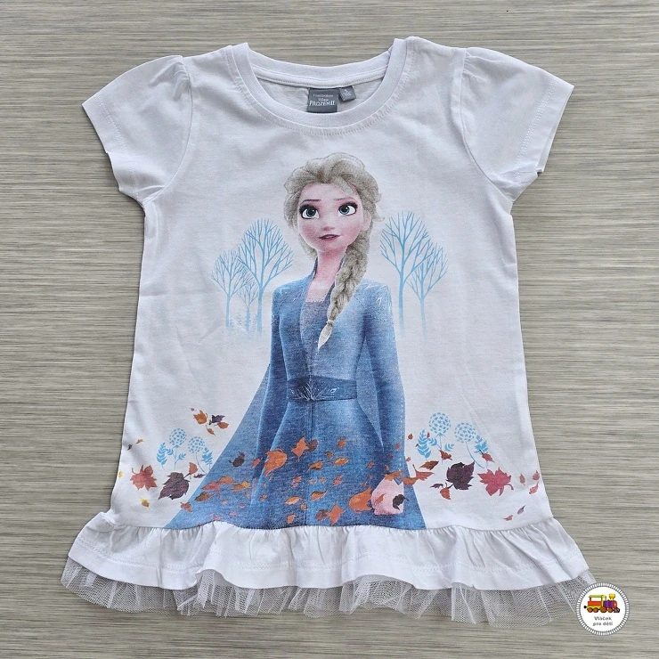 Tričko dívčí Disney GTJM02033 Frozen na bílé vel.116