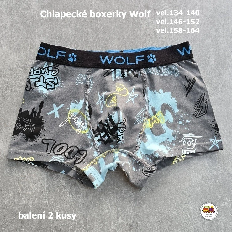 Chlapecké boxerky WOLF L2582 /v balení 2ks/ vel.134-140