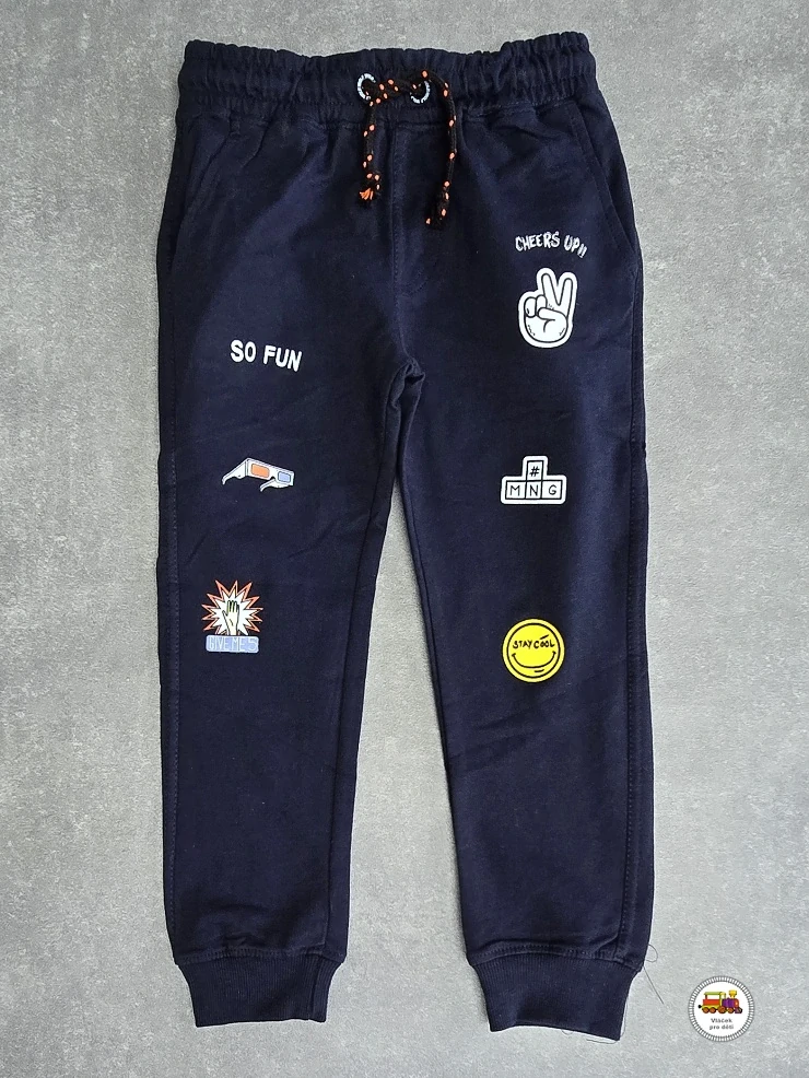 Chlapecké bavlněné tepláky Wolf T2877 modré vel. 98