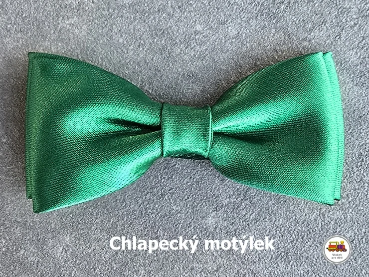 Dětský motýlek chlapecký zelený světlejší odstín č.164