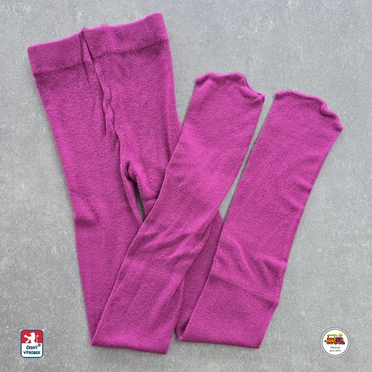 Dívčí punčocháče akrylové Darren barva magenta vel.110-115