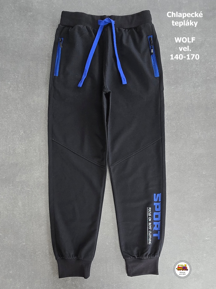 NOVINKA-Chlapecké tepláky Wolf T2576 SPORT vel.140, 146, 152, 158, 164, 170