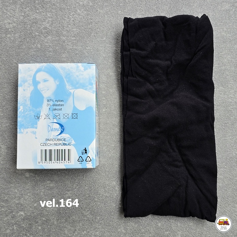 Silonky Nikola černé nezesílený sed vel.164