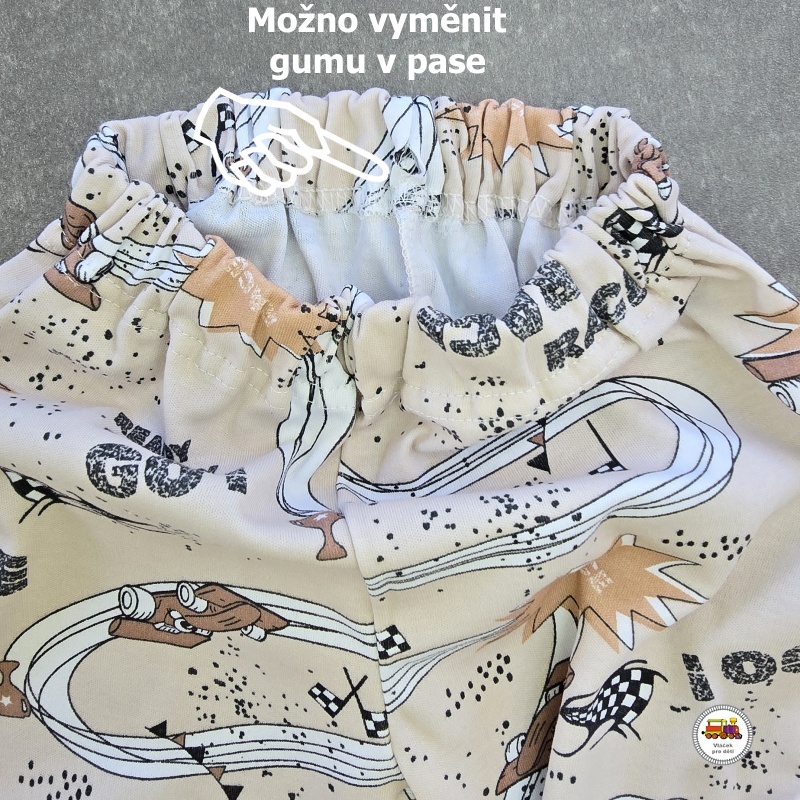 Dětské bavlněné pyžamo /603/ Formule na béžové vel.146