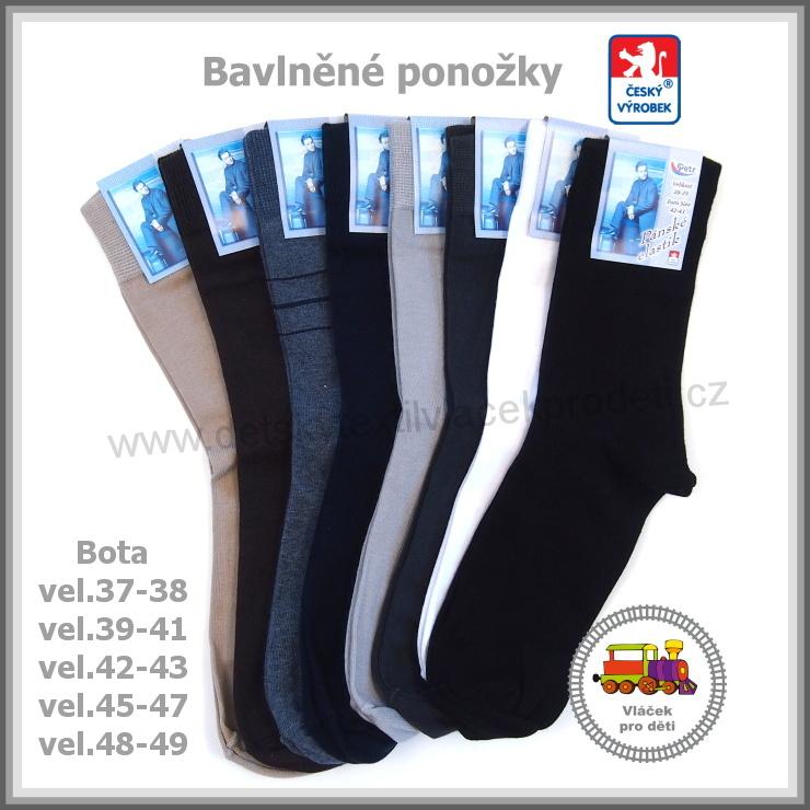 Ponožky bavlněné Petr vel.boty 42-44, 45-47, 48-49