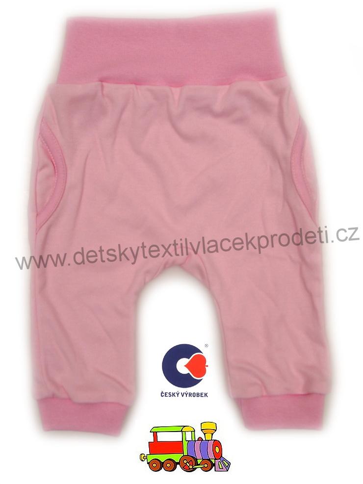 Kojenecké polodupačky, tepláčky, bordó vel.86