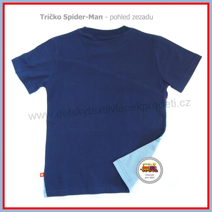 Tričko chlapecké SPIDER-MAN 952-603 modré krátký rukáv vel.152