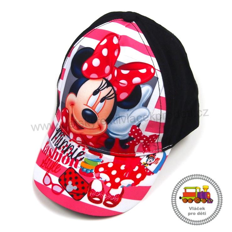 Kšiltovka dívčí Minnie Mouse EP4027 růžovočerná /č.84/ vel.54
