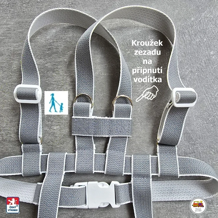 Kšíry, šle, kšandy, bezpečnostní popruhy do kočárku Koka (podšité filcem) světle zelené č.15
