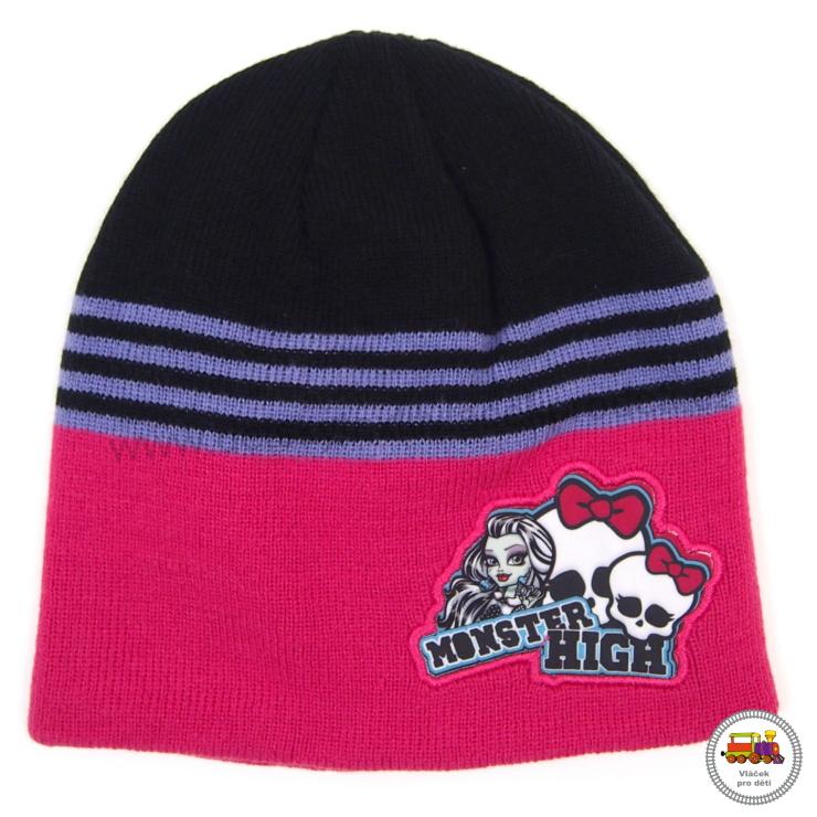 Dívčí čepice úpletová Monster High 780-099 růžová č.965 (1-7let) vel.L-XL