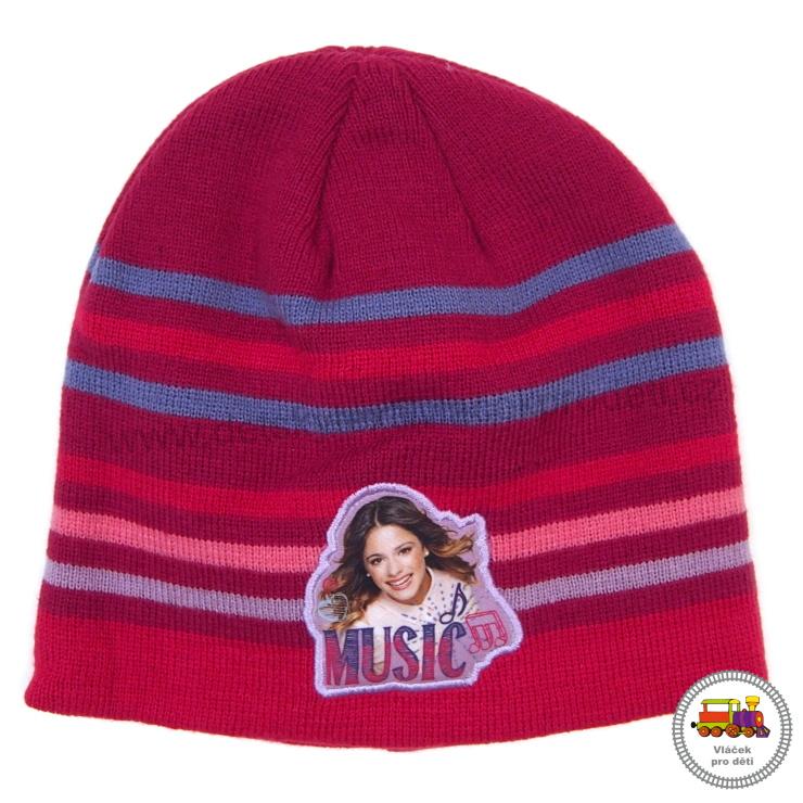 Dívčí čepice úpletová Violetta 780-105 růžová č.964 (1-7let) vel.L-XL