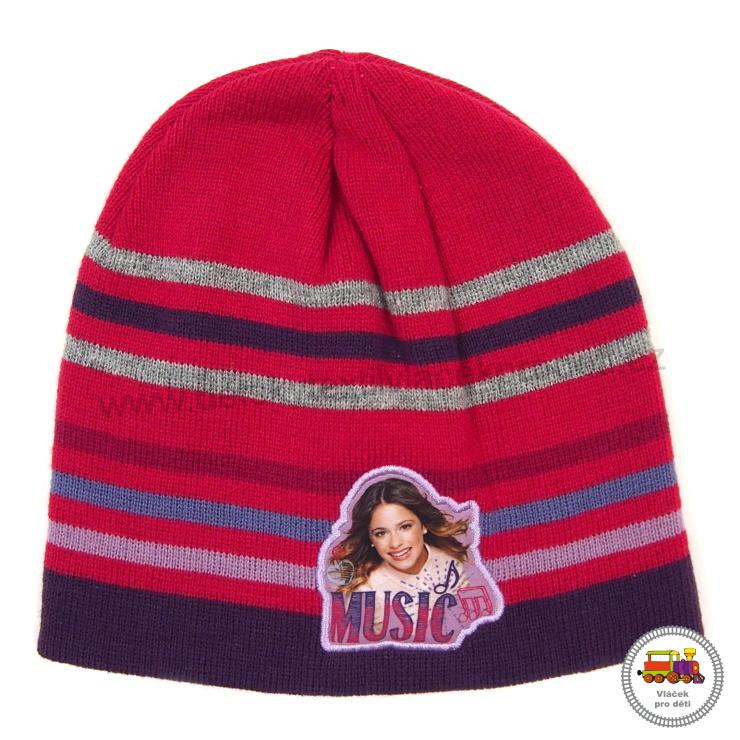 Dívčí čepice úpletová Violetta 780-105 růžová č.962 (1-7let) vel.L-XL