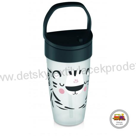 LOVI hrníček se slámkou SALT&PEPPER JUNIOR 350 ml 35/357