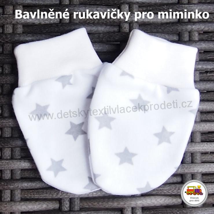 NOVINKA-kojenecké bavlněné rukavice pro miminko vel. 56