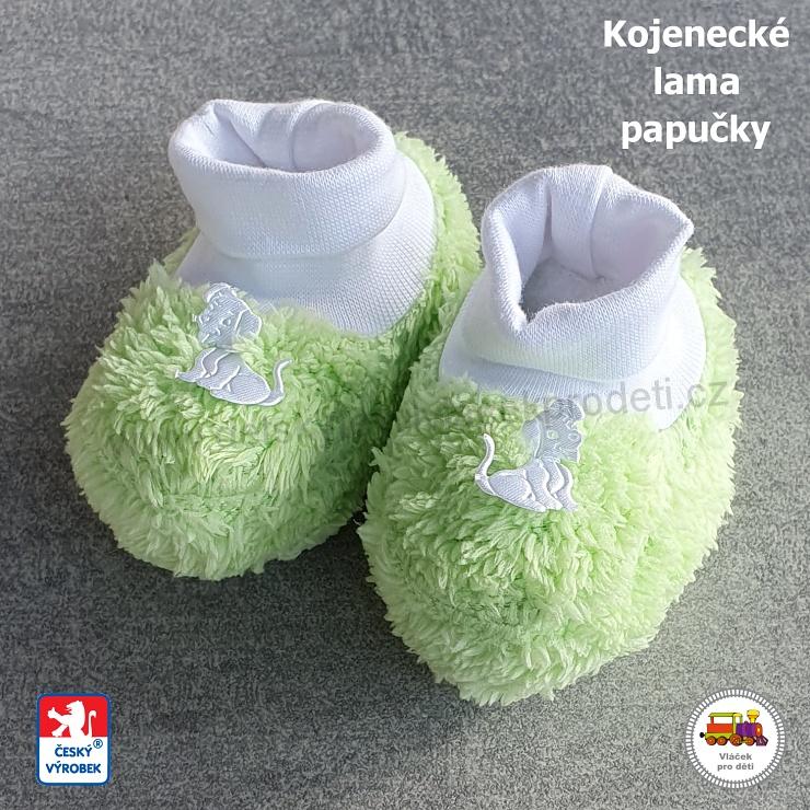 NOVINKA-kojenecké papučky Lama 