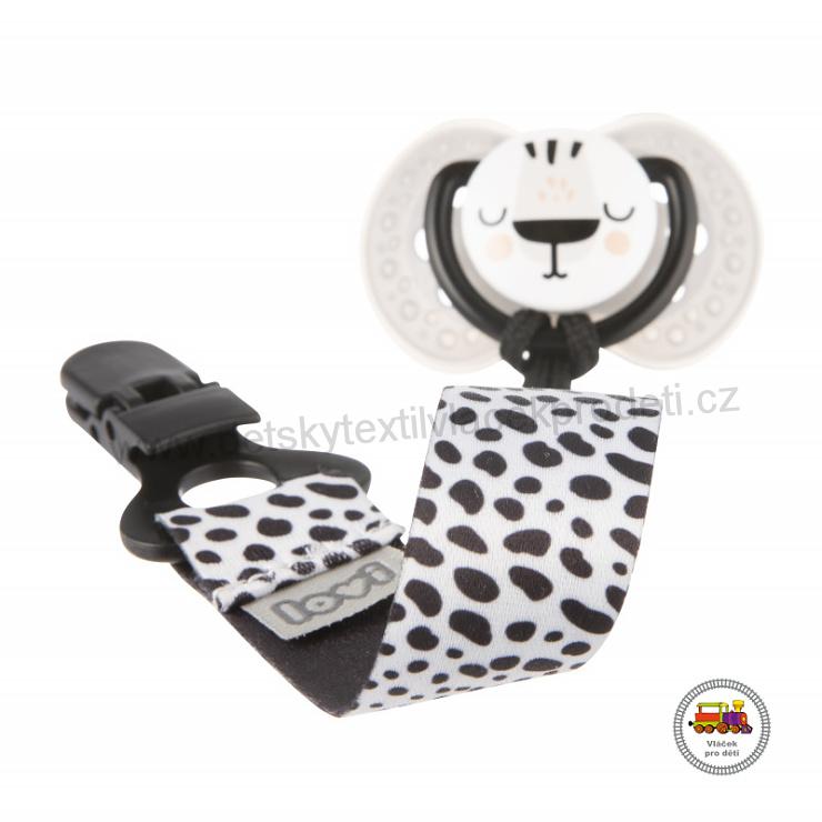 Stužka na dudlík s klipem LOVI SALT&PEPPER 51/024