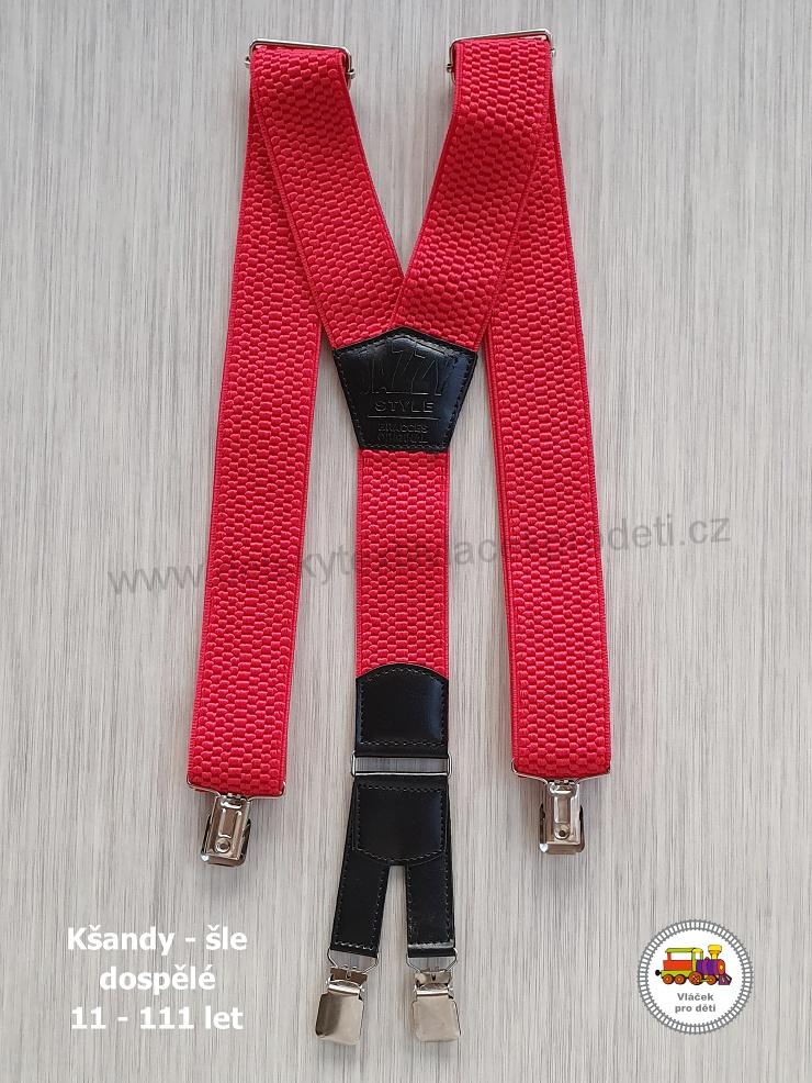 NOVINKA-Dospělé kšandy, šle pro velké kluky a holky - 4cm široká guma