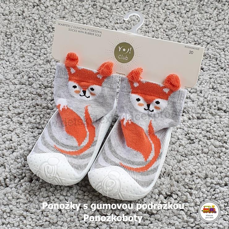 NOVINKA-Dětské ponožky YOU s gumovou podrážkou OB-138-141 vel.20, 21, 22, 23, 24