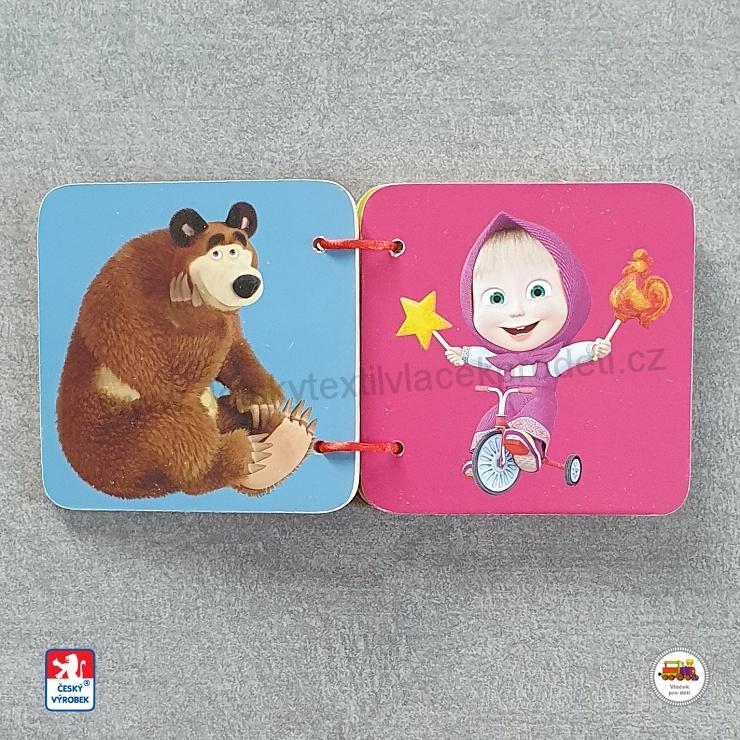 Dřevěná knížka Máša a medvěd /16123/