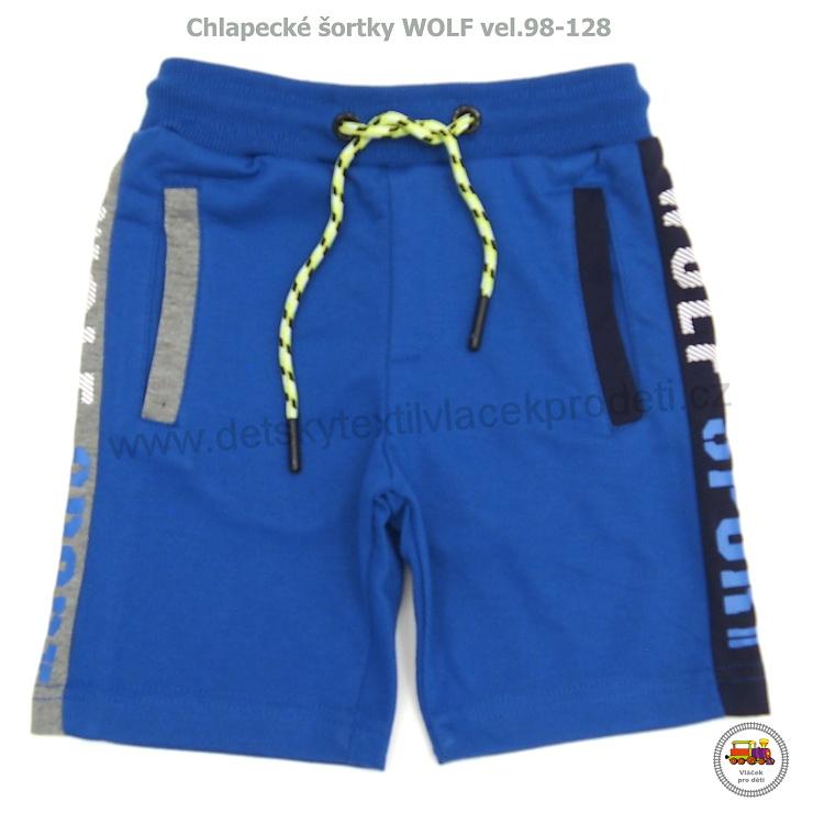 NOVINKA-Chlapecké šortky/kraťasy Wolf T2231B Wolf vel. 98, 104, 110, 116, 122