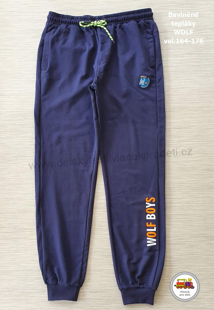 NOVINKA-Chlapecké tepláky Wolf T2276D WOLF BOYS vel.164, 170, 176