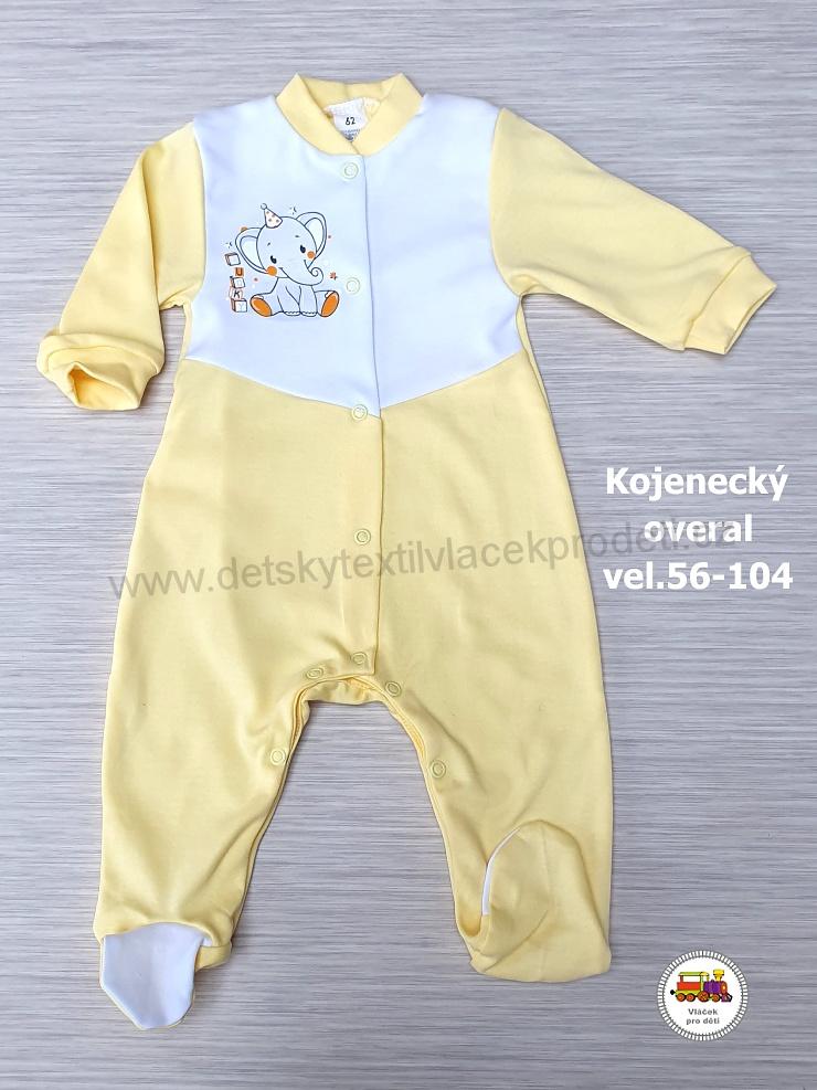 NOVINKA-Kojenecký/dětský overal bavlněný vel.56, 62, 68, 74, 80, 86, 92, 98, 104