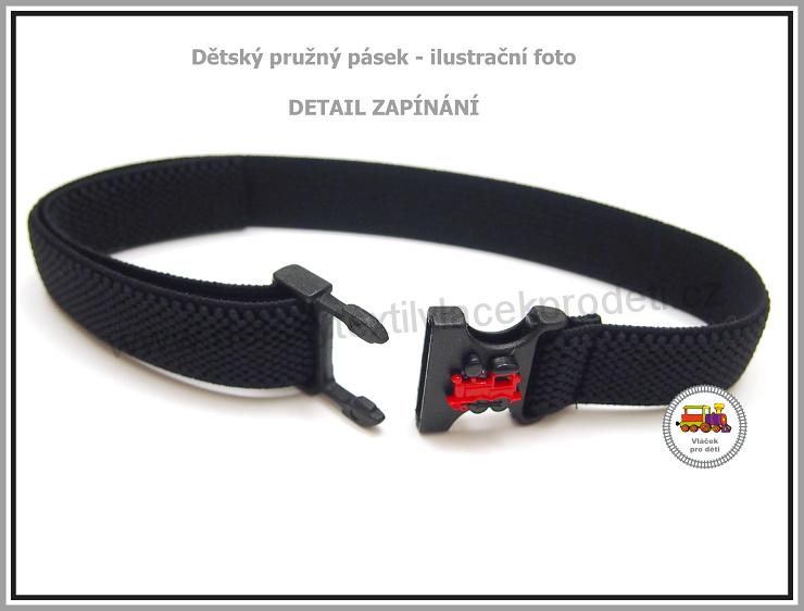Dětský pásek pružný JUNIOR /21/ tmavě modrý