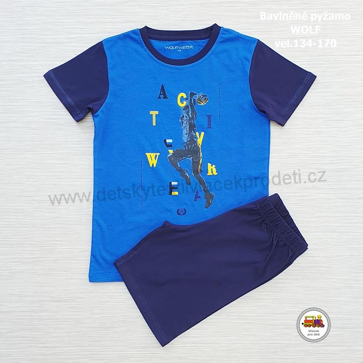 NOVINKA-Chlapecké pyžamo letní Wolf S2366 Active wear vel.134, 140, 146, 152, 158