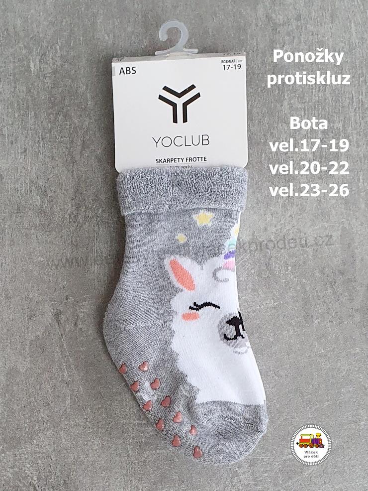 NOVINKA-Dětské ponožky YOCLUB protiskluzové ABS vel.17-19, 20-22, 23-26