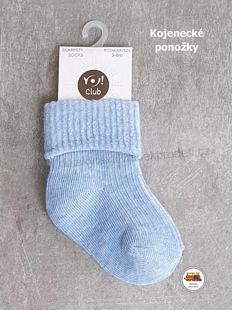 NOVINKA-Kojenecké ponožky bavlněné YOCLUB vel.3-6měs