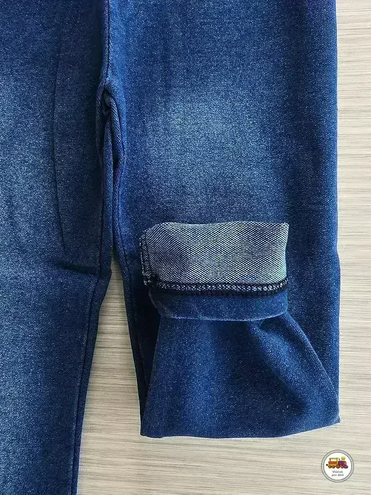 Legíny s elastanem Kugo M-2036 riflové tmavší vel.116