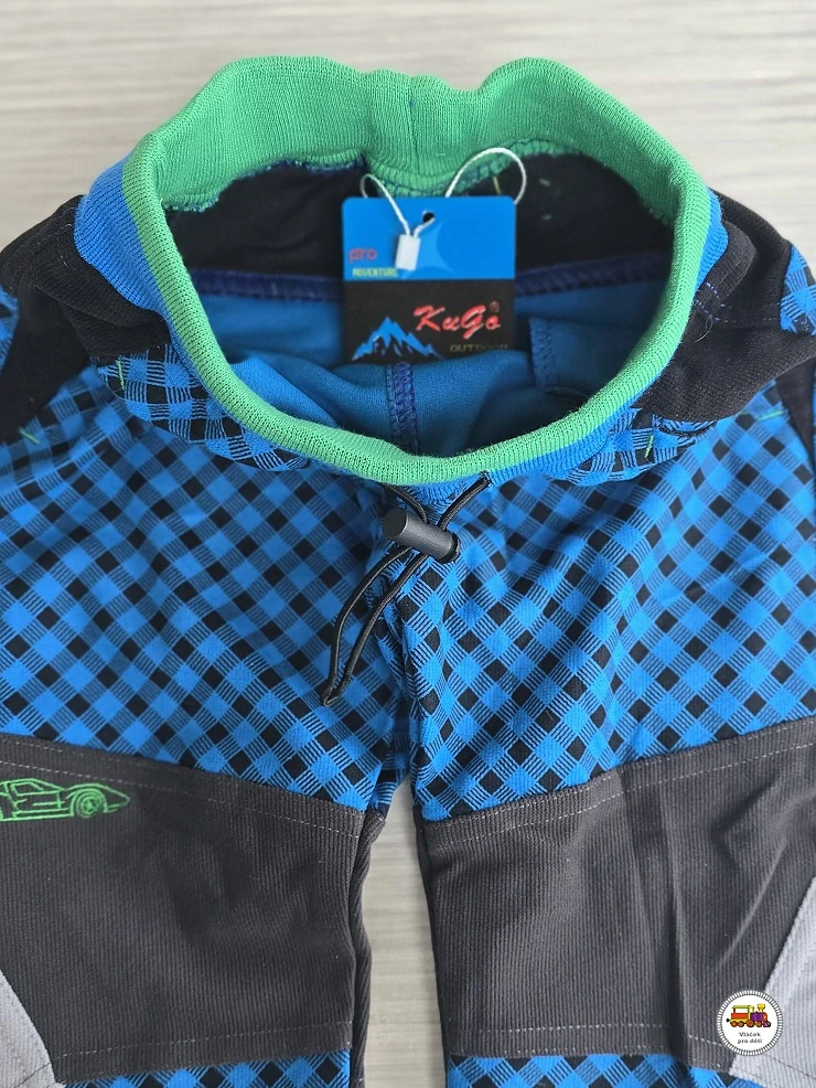 Kalhoty sportovní (manšestrové) KUGO M5003 středně modré vel. 80