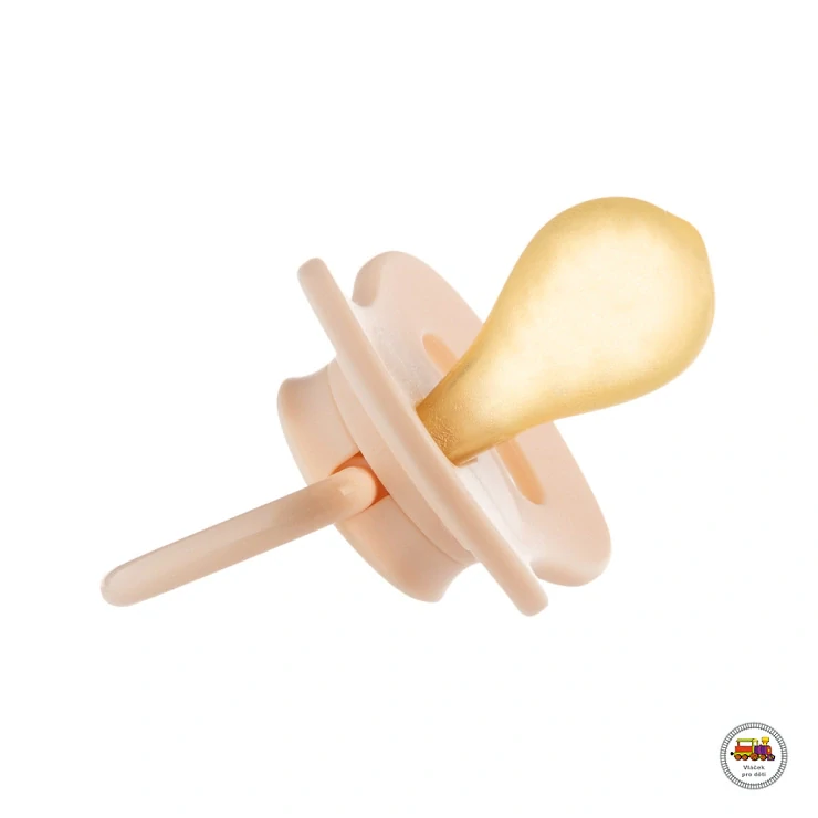 Dudlík kaučukový třešinka NUDE 6-18m 1ks krémový 23/224