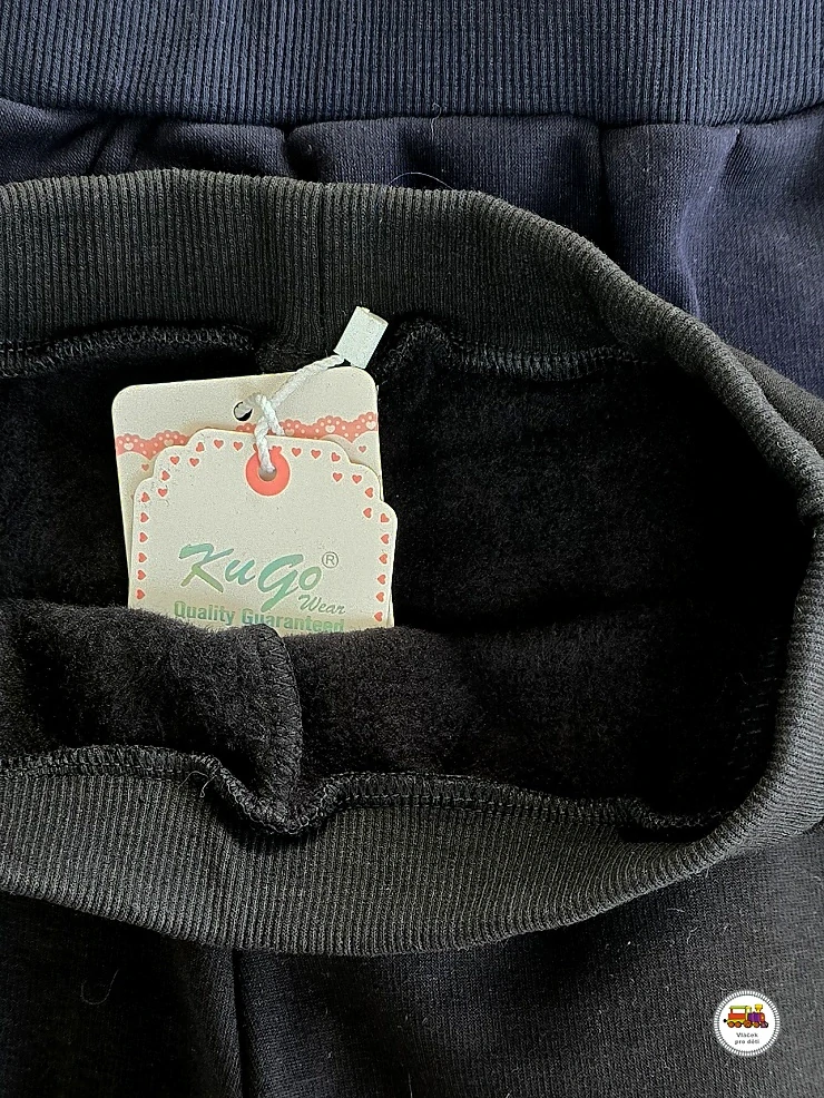 Legíny zateplené Kugo YL8747 černé vel.152
