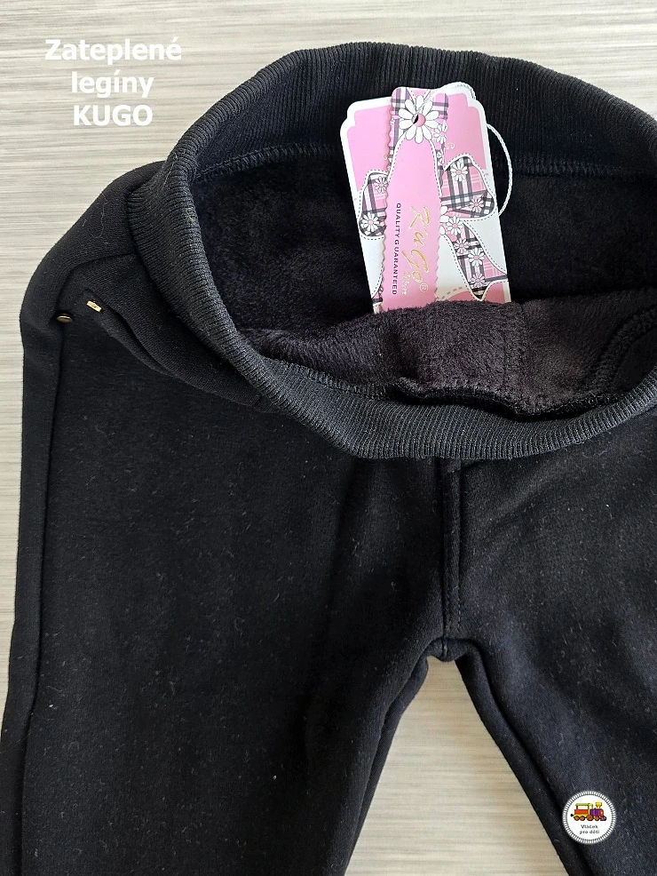 Legíny zateplené Kugo WL-0844 černé vel.134