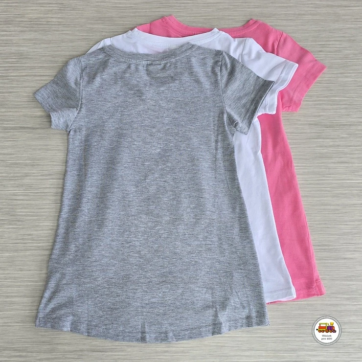 Tričko-tunika dívčí GLO-STORY GPO-1779 Holiday na šedé vel. 98