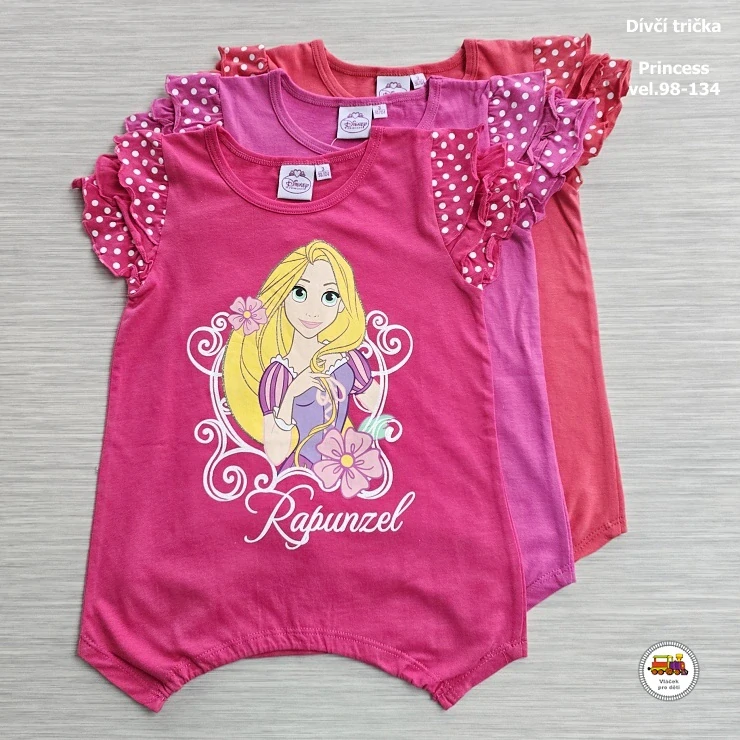Tričko-tunika dívčí Princess GTJM42121 Locika na jahodové vel. 98-104