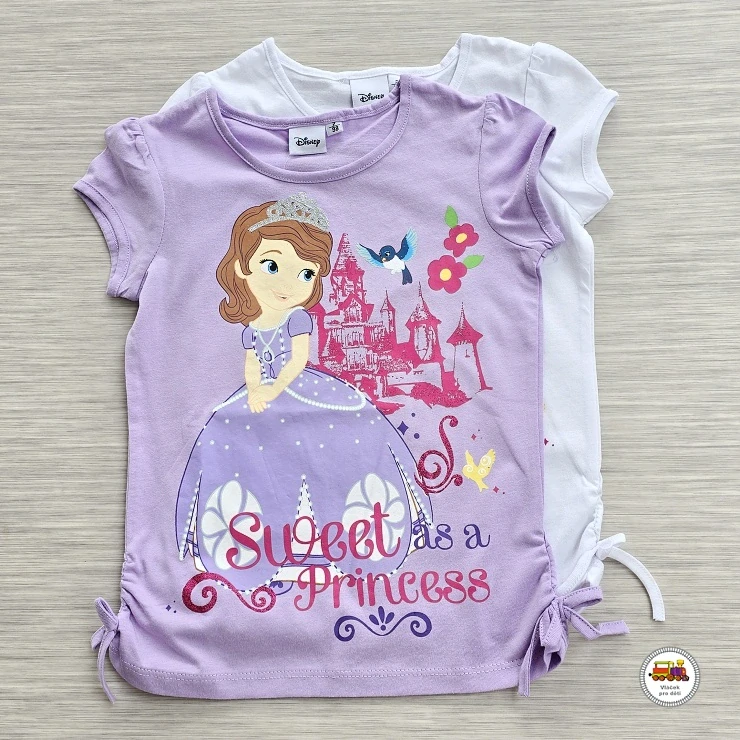 Tričko dívčí Disney GTJM52055 Sofia na bílé vel.116