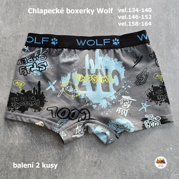 Chlapecké boxerky WOLF L2582 /v balení 2ks/ vel.134-140