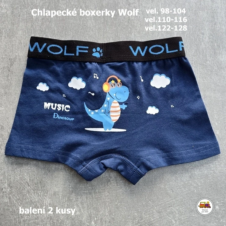 Chlapecké boxerky WOLF L2481 /v balení 2ks/ vel.110-116