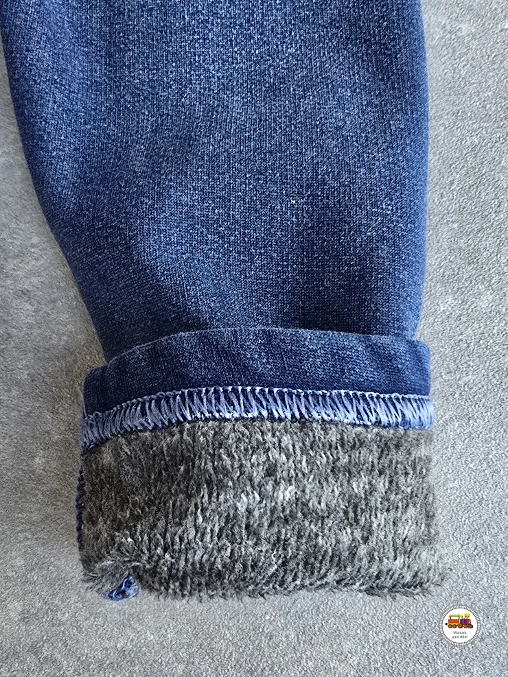 Legíny riflové zateplené Kugo KK9988 modré vel.104