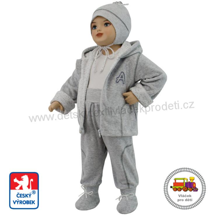 Dětská jarní bunda Adam šedá vel.86