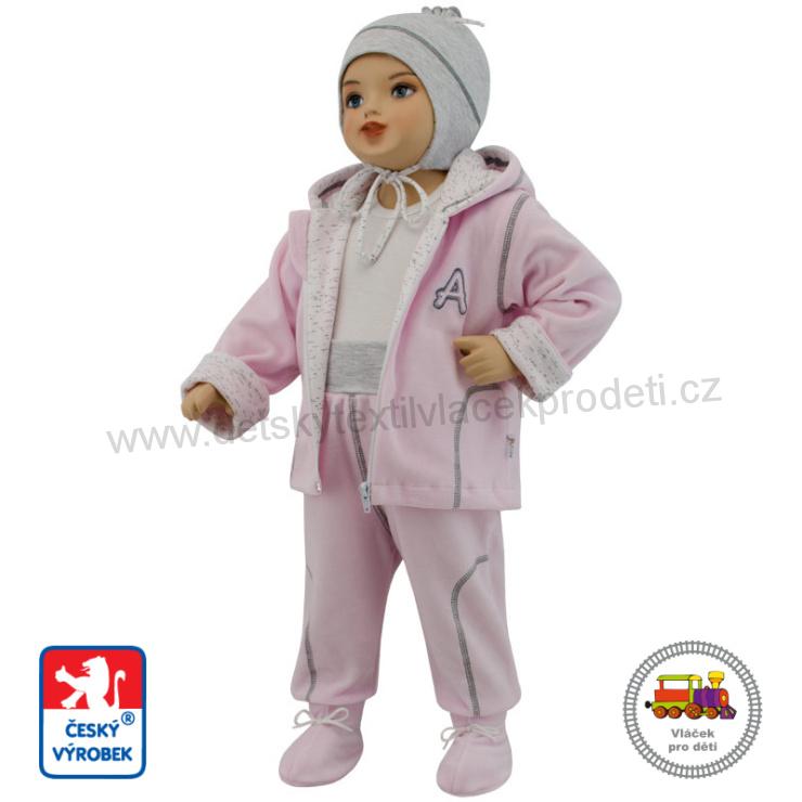 Dětská jarní bunda Adam růžová vel.80